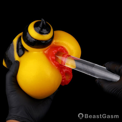 🐝 Queen Bee Fantasy Pocket Pussy | Dual-Channel Masturbator - BeastGasm