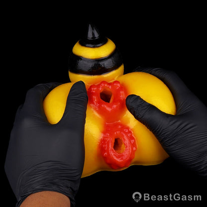🐝 Queen Bee Fantasy Pocket Pussy | Dual-Channel Masturbator - BeastGasm