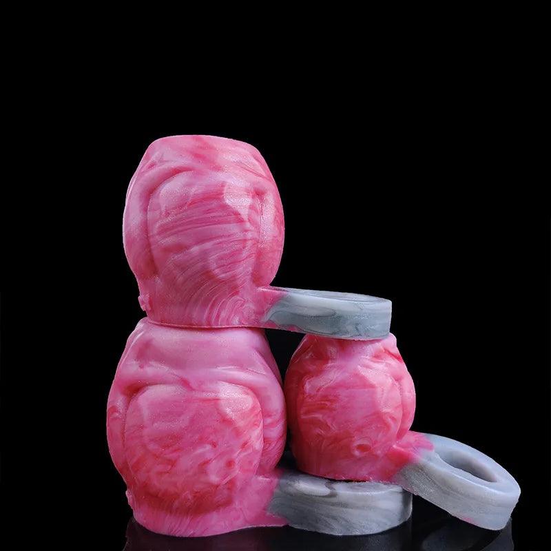 Raafe - Dog Knot Penis Enlargement Scrotum Cock Ring - BeastGasm