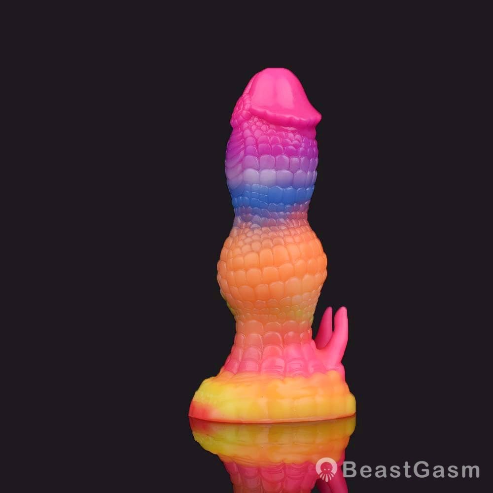Rainbow Dragon Dildo – Qilin Fantasy Toy for Beginners - BeastGasm