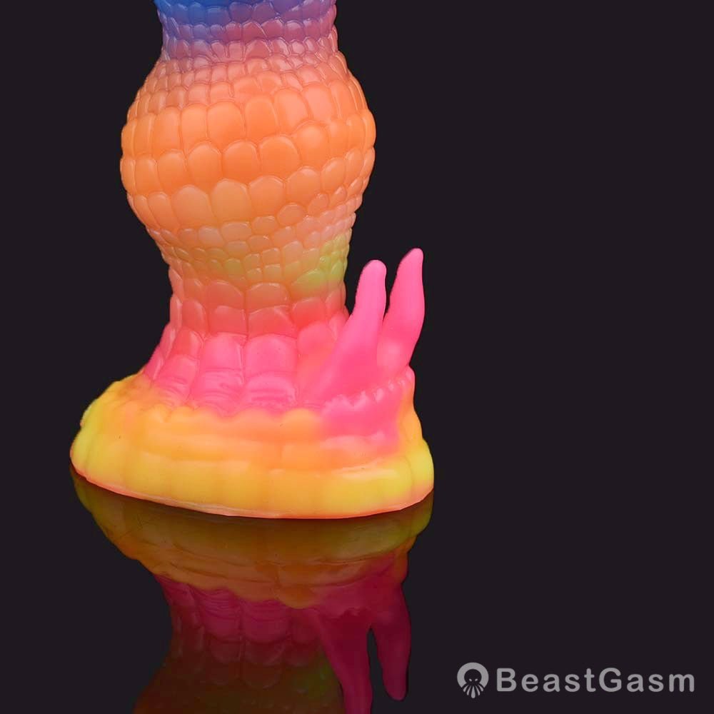 Rainbow Dragon Dildo – Qilin Fantasy Toy for Beginners - BeastGasm