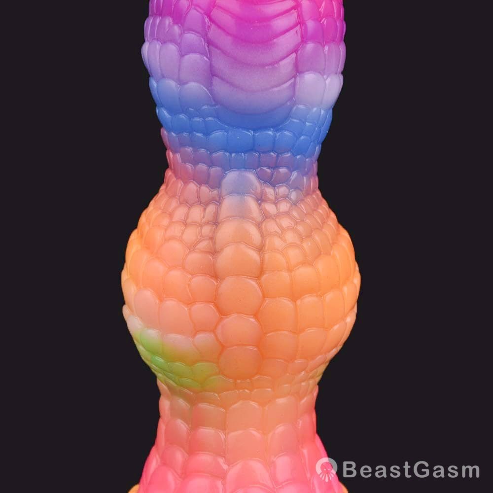 Rainbow Dragon Dildo – Qilin Fantasy Toy for Beginners - BeastGasm