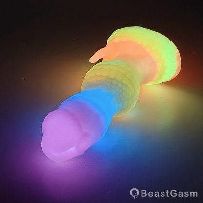 Rainbow Dragon Dildo – Qilin Fantasy Toy for Beginners - BeastGasm