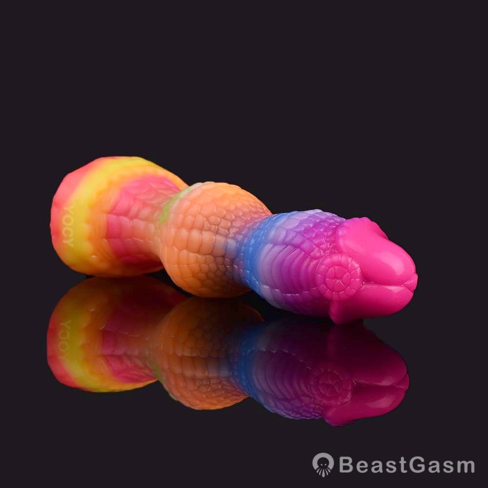 Rainbow Dragon Dildo – Qilin Fantasy Toy for Beginners - BeastGasm