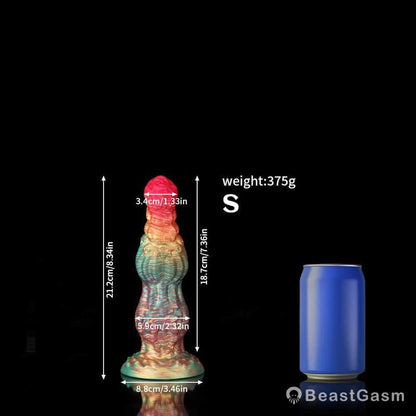 Rainbow Knot Dildo – Colorful Kink & Deep Delight - BeastGasm