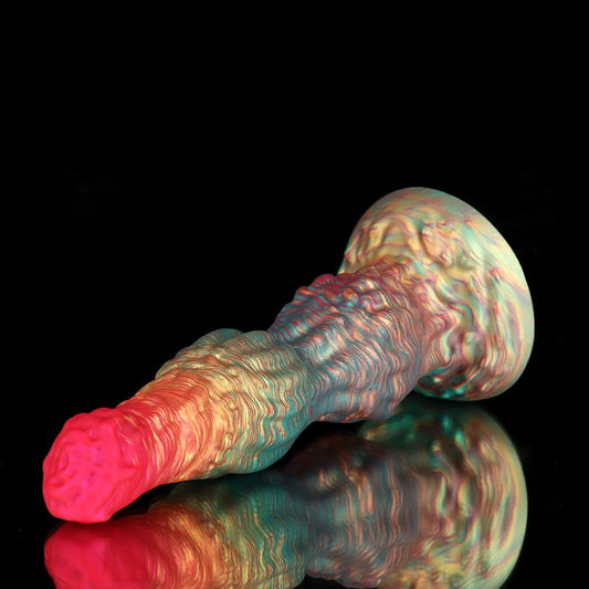 Rainbow Knot Dildo – Colorful Kink & Deep Delight - BeastGasm