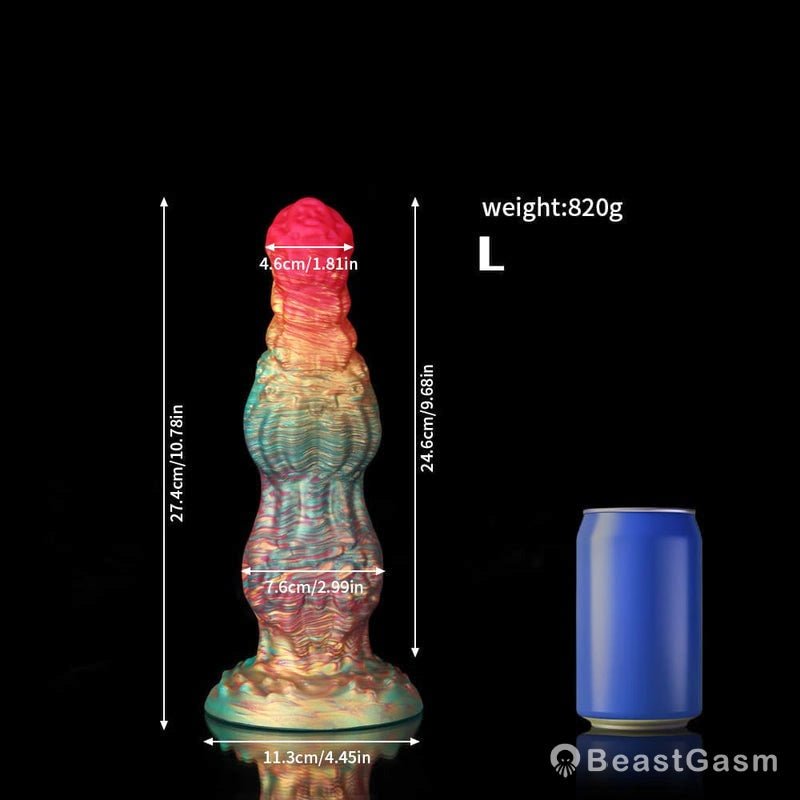 Rainbow Knot Dildo – Colorful Kink & Deep Delight - BeastGasm