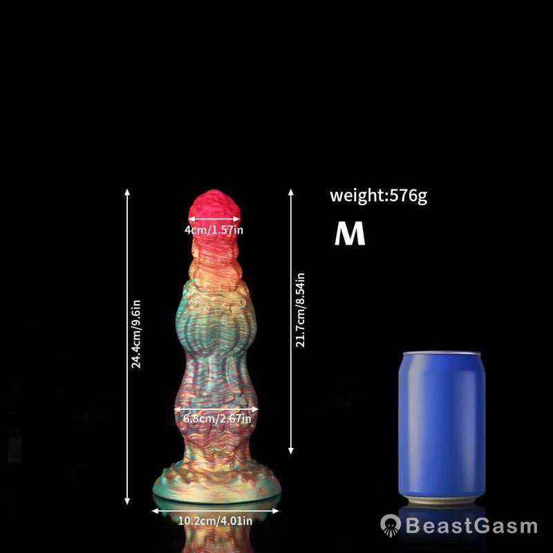 Rainbow Knot Dildo – Colorful Kink & Deep Delight - BeastGasm