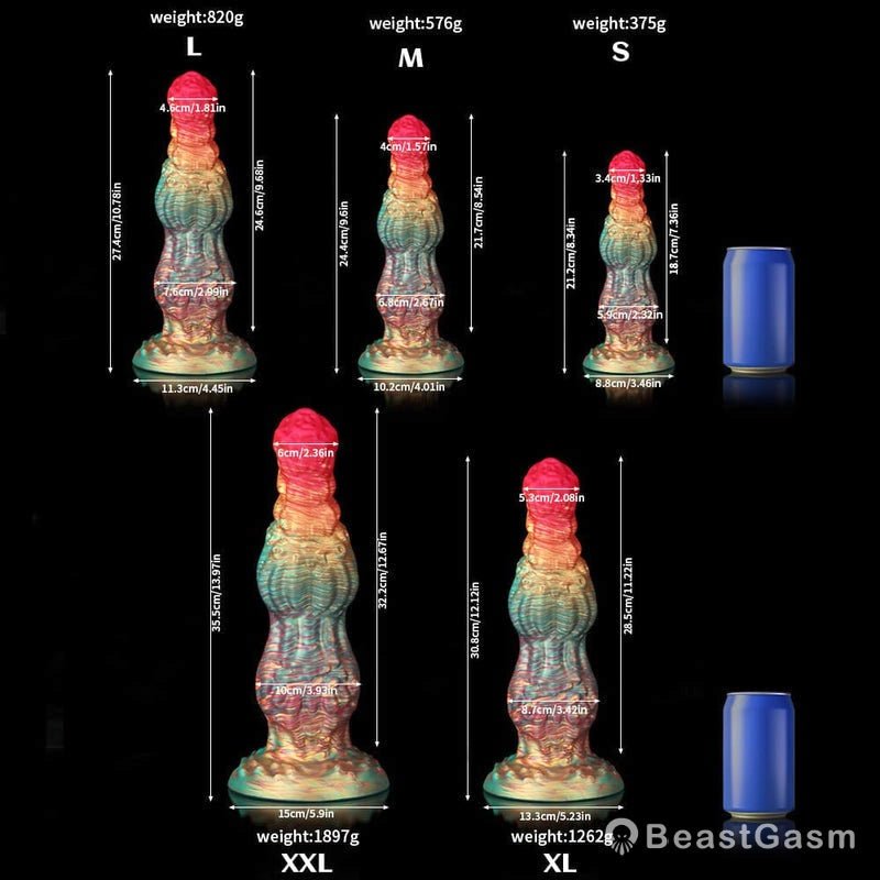 Rainbow Knot Dildo – Colorful Kink & Deep Delight - BeastGasm