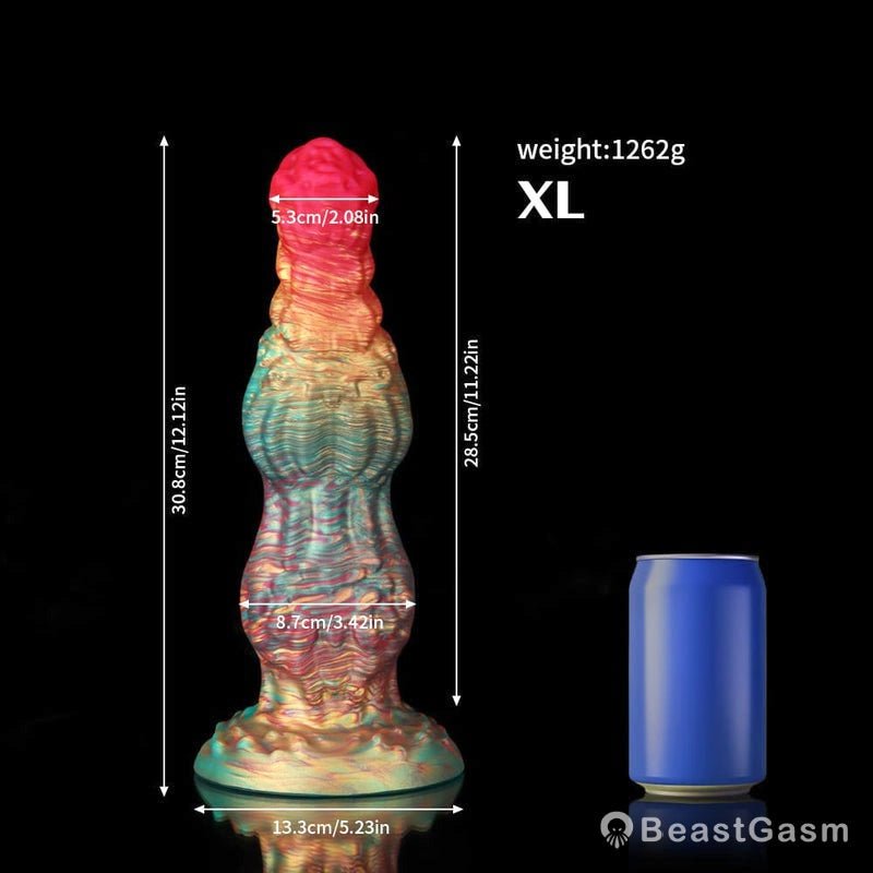 Rainbow Knot Dildo – Colorful Kink & Deep Delight - BeastGasm