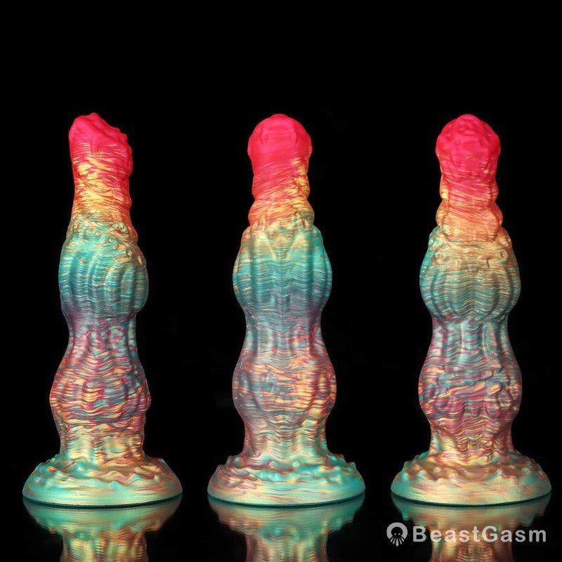 Rainbow Knot Dildo – Colorful Kink & Deep Delight - BeastGasm