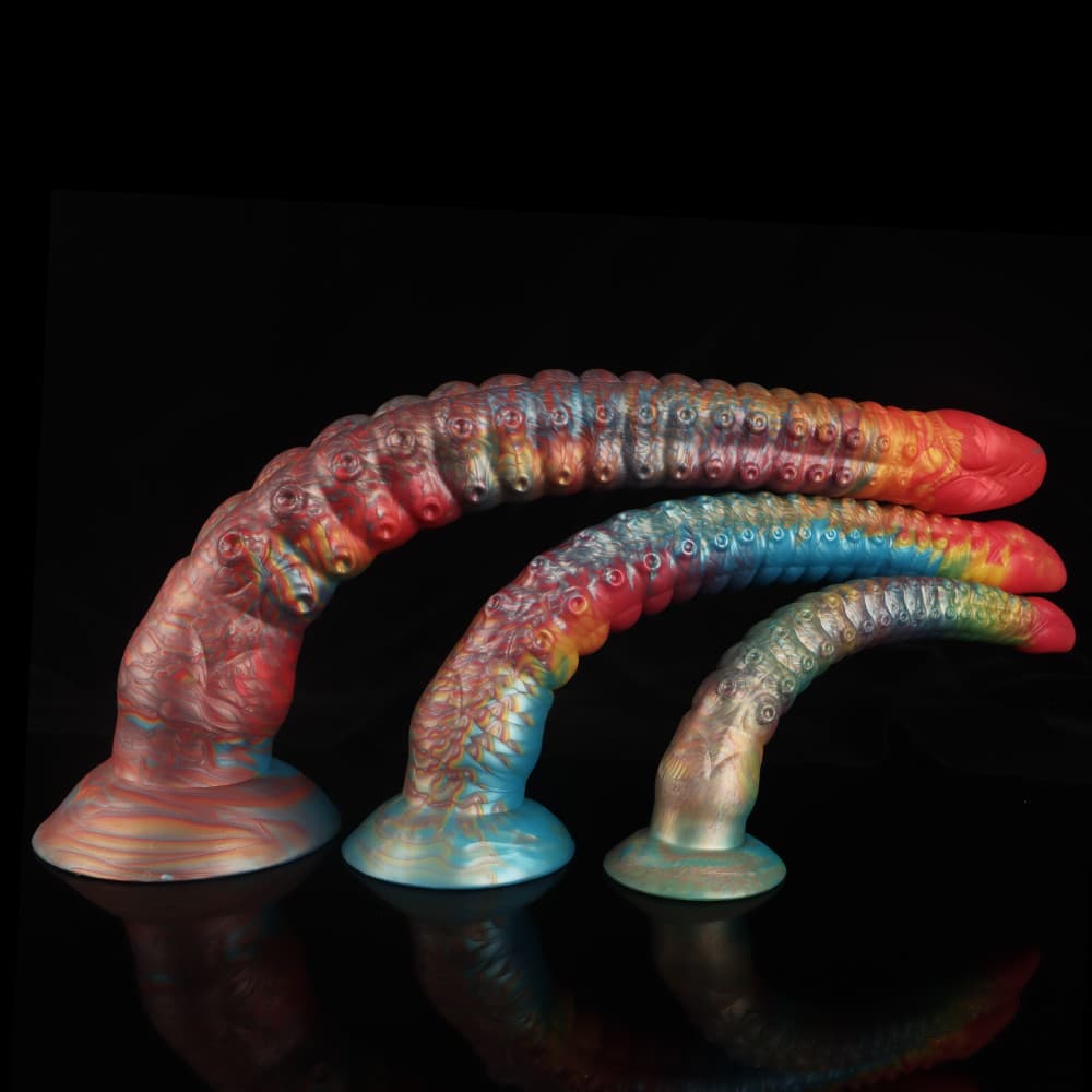 Rainbow Tentacle Dildo for Wild, Wavy Orgasms - BeastGasm