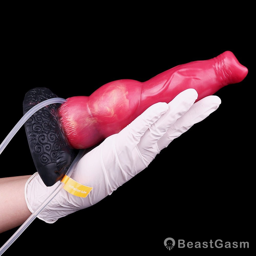 Razorback Boar Inflatable Dildo 🐗 Swollen Nodules Extreme - BeastGasm