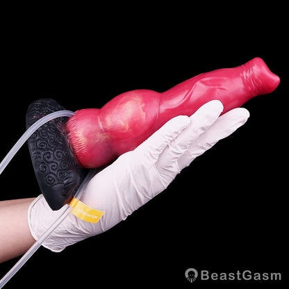 Razorback Boar Inflatable Dildo 🐗 Swollen Nodules Extreme - BeastGasm