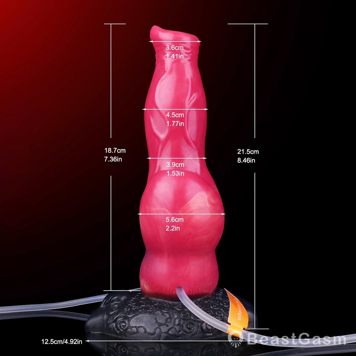 Razorback Boar Inflatable Dildo 🐗 Swollen Nodules Extreme - BeastGasm