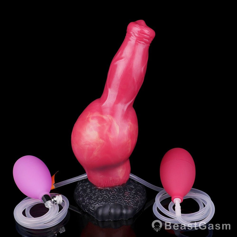 Razorback Boar Inflatable Dildo 🐗 Swollen Nodules Extreme - BeastGasm