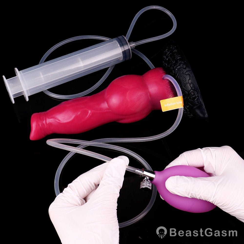 Razorback Boar Inflatable Dildo 🐗 Swollen Nodules Extreme - BeastGasm