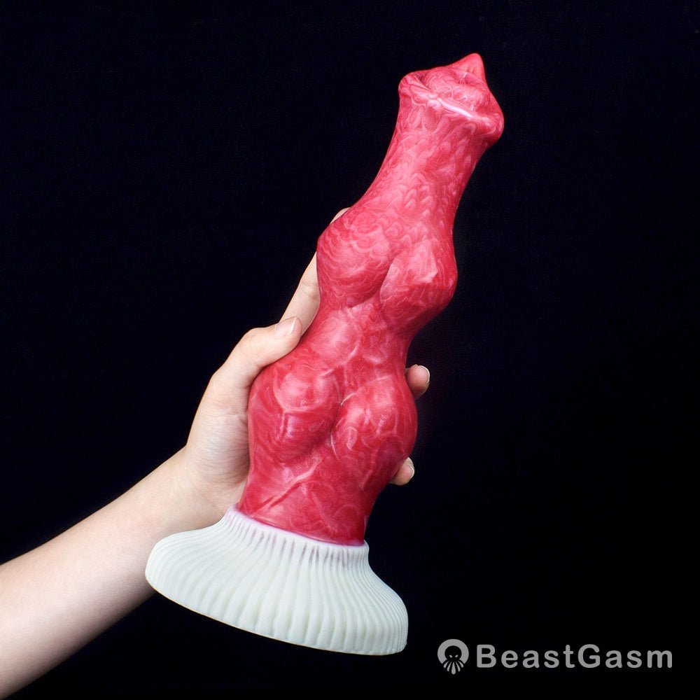 🐕 Realistic 10.2 - Inch Double Knot Dog Dildo – Premium Silicone - BeastGasm