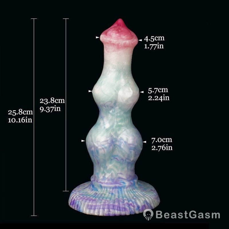 🐕 Realistic 10.2 - Inch Double Knot Dog Dildo – Premium Silicone - BeastGasm