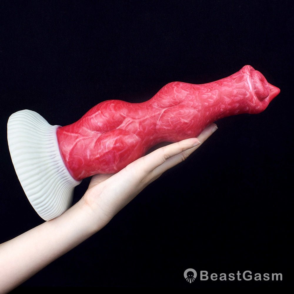 🐕 Realistic 10.2 - Inch Double Knot Dog Dildo – Premium Silicone - BeastGasm