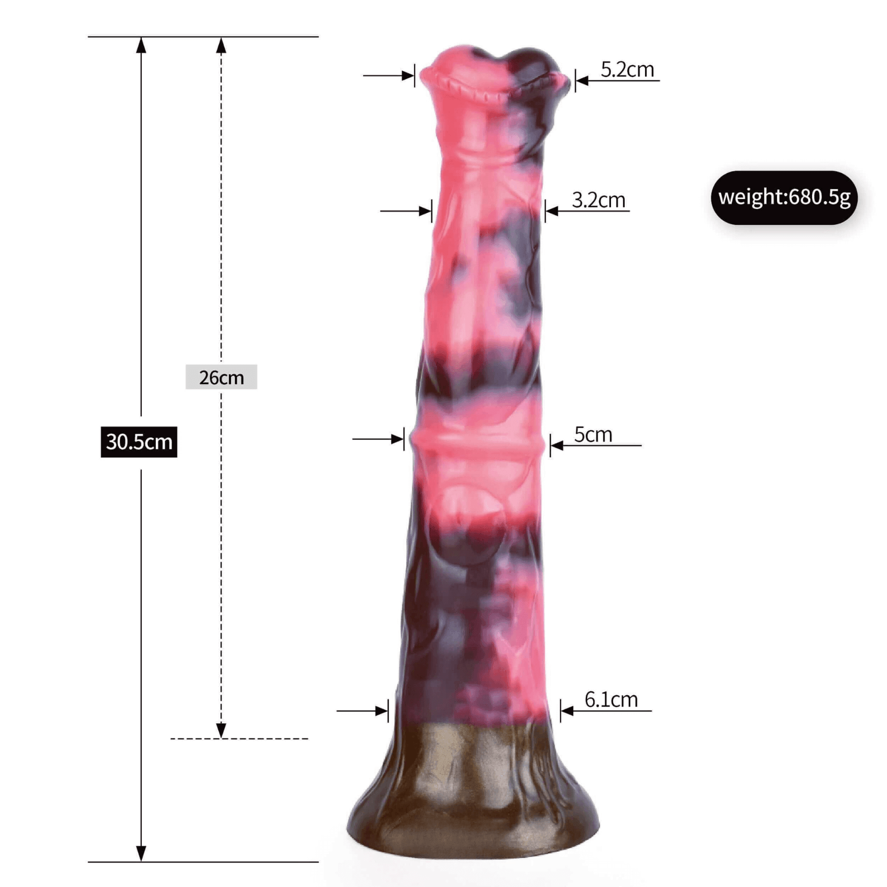 Realistic 12” Fantasy Dildo – American Pharoah Stallion Toy - BeastGasm