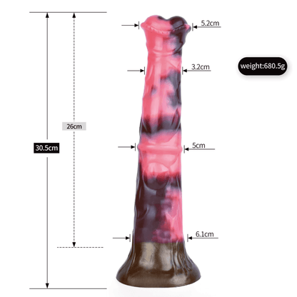 Realistic 12” Fantasy Dildo – American Pharoah Stallion Toy - BeastGasm