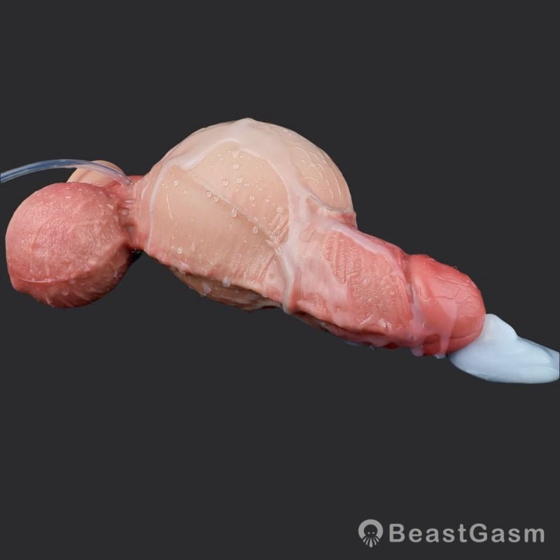 Realistic 7.5” Inflatable Squirting Dildo with Veins – Maximus Toy - BeastGasm