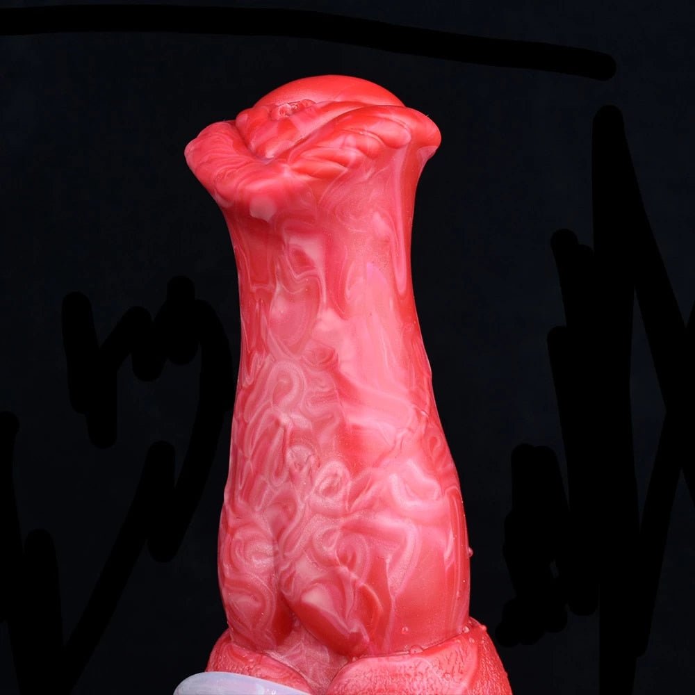 🐴 Realistic Caesar 9.17 - Inch Ejaculating Horse Dildo – Thick Knot, Platinum Silicone - BeastGasm