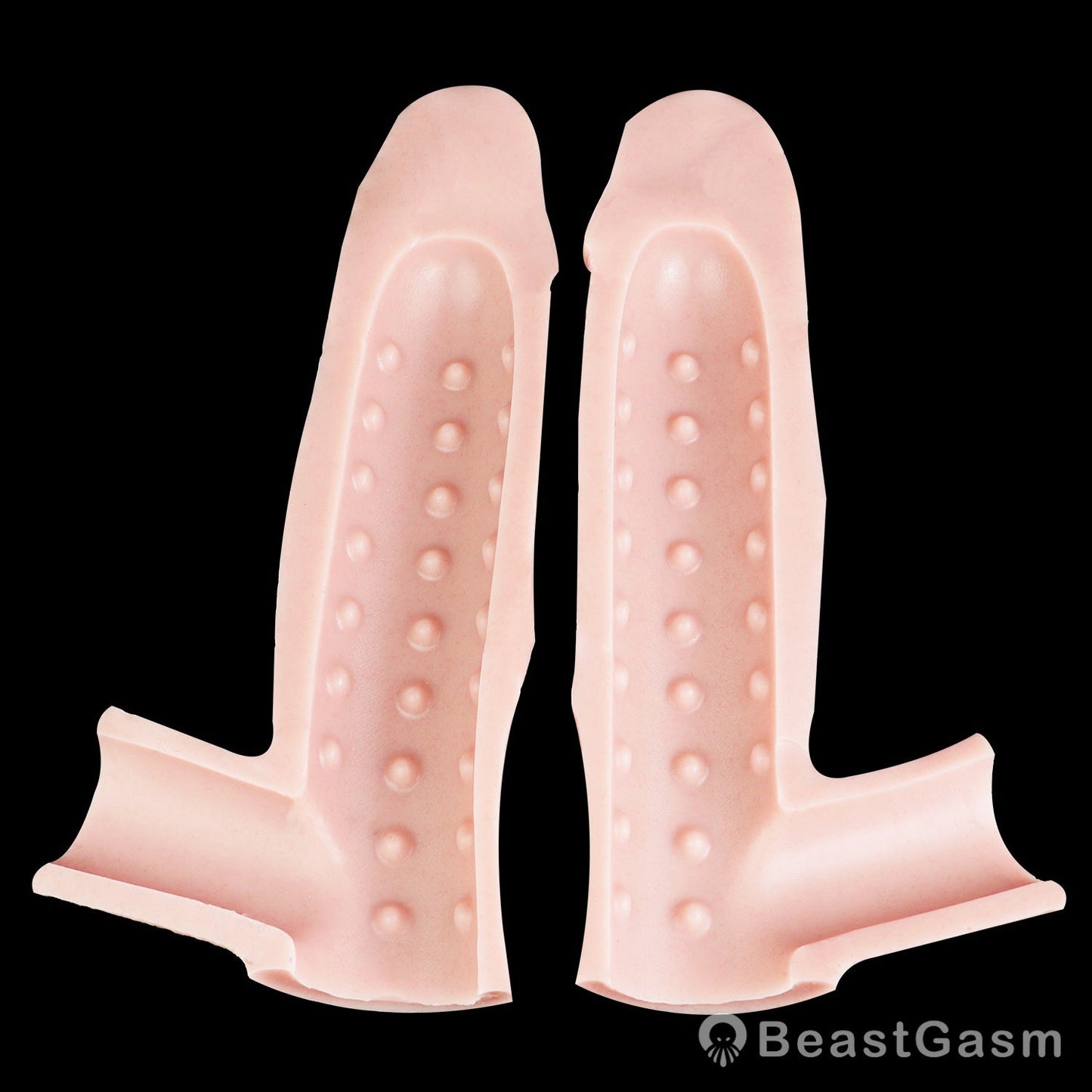 ⚔️ Realistic Cock Sleeve | Dual-Channel Stamina Lock Ring - BeastGasm