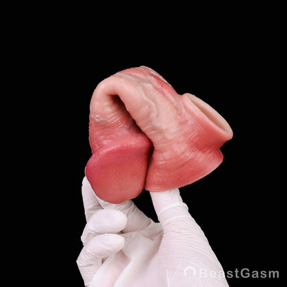 ⚔️ Realistic Cock Sleeve | Dual-Channel Stamina Lock Ring - BeastGasm