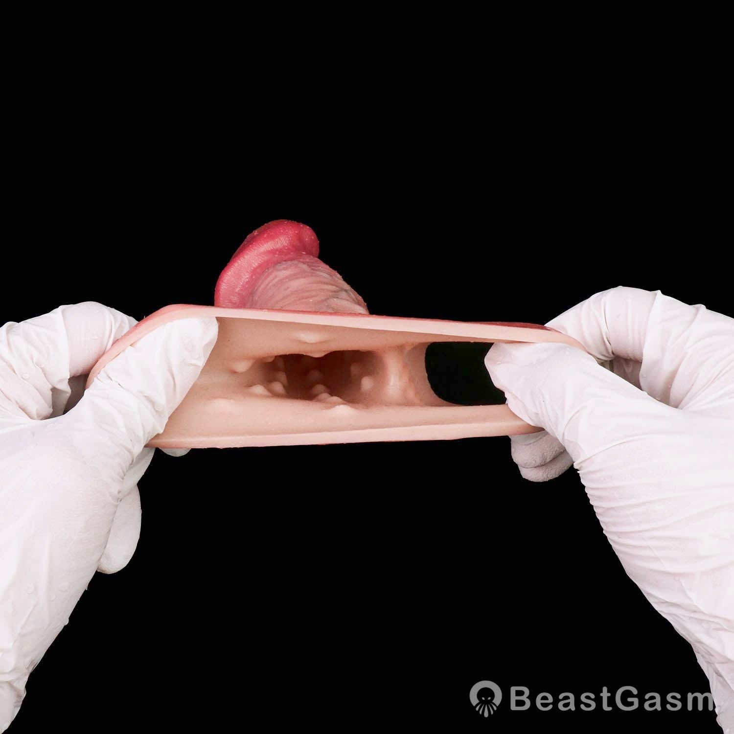 ⚔️ Realistic Cock Sleeve | Dual-Channel Stamina Lock Ring - BeastGasm