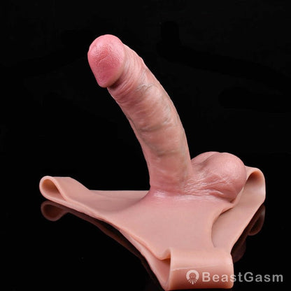 Realistic Cock Sleeve Underwear 🍆 7 - Inch Penis Extender with Balls - BeastGasm