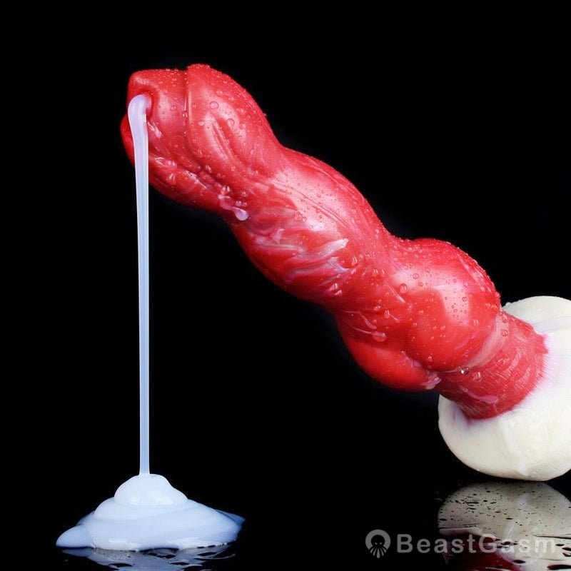 🐕 Realistic Ejaculating Dog Dildo – Thick Knot & Customizable Fun - BeastGasm