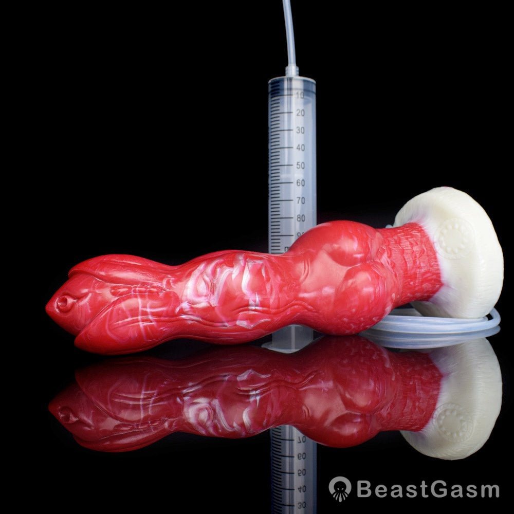 🐕 Realistic Ejaculating Dog Dildo – Thick Knot & Customizable Fun - BeastGasm