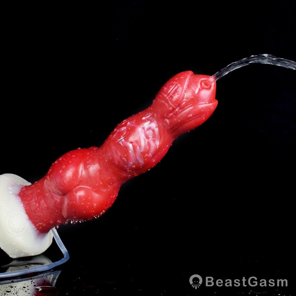🐕 Realistic Ejaculating Dog Dildo – Thick Knot & Customizable Fun - BeastGasm