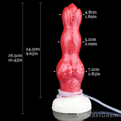 🐕 Realistic Ejaculating Dog Dildo – Thick Knot & Customizable Fun - BeastGasm