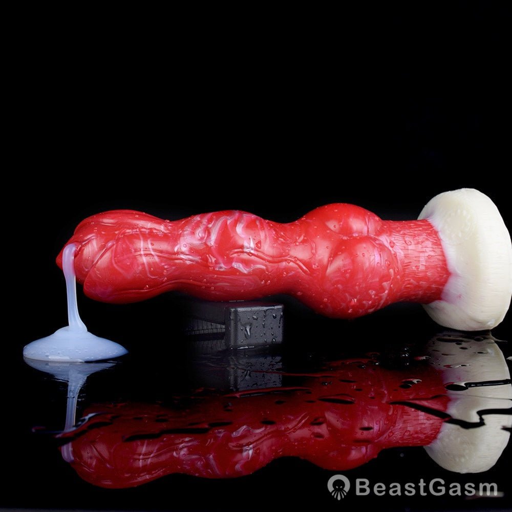 🐕 Realistic Ejaculating Dog Dildo – Thick Knot & Customizable Fun - BeastGasm