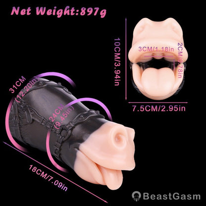 🐴 Realistic Horse Mouth Massager: Heavyweight Fantasy Oral Toy - BeastGasm