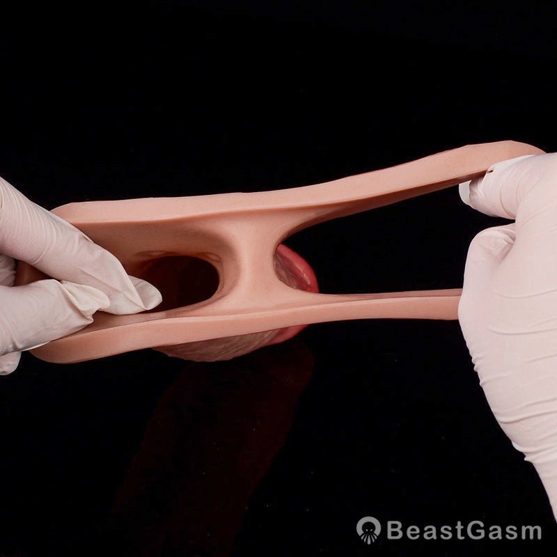 Realistic Penis Sleeve for Extra Girth & Intense Fullness 🍑 - BeastGasm