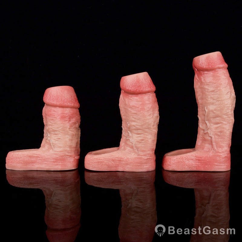 Realistic Penis Sleeve for Extra Girth & Intense Fullness 🍑 - BeastGasm