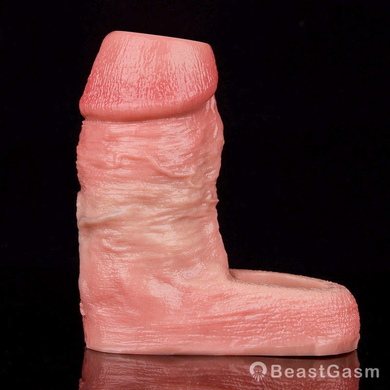 Realistic Penis Sleeve for Extra Girth & Intense Fullness 🍑 - BeastGasm