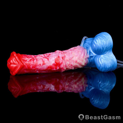 🐴 Red BMW Inflatable Horse Phallus – Adjustable Pleasure Dildo - BeastGasm