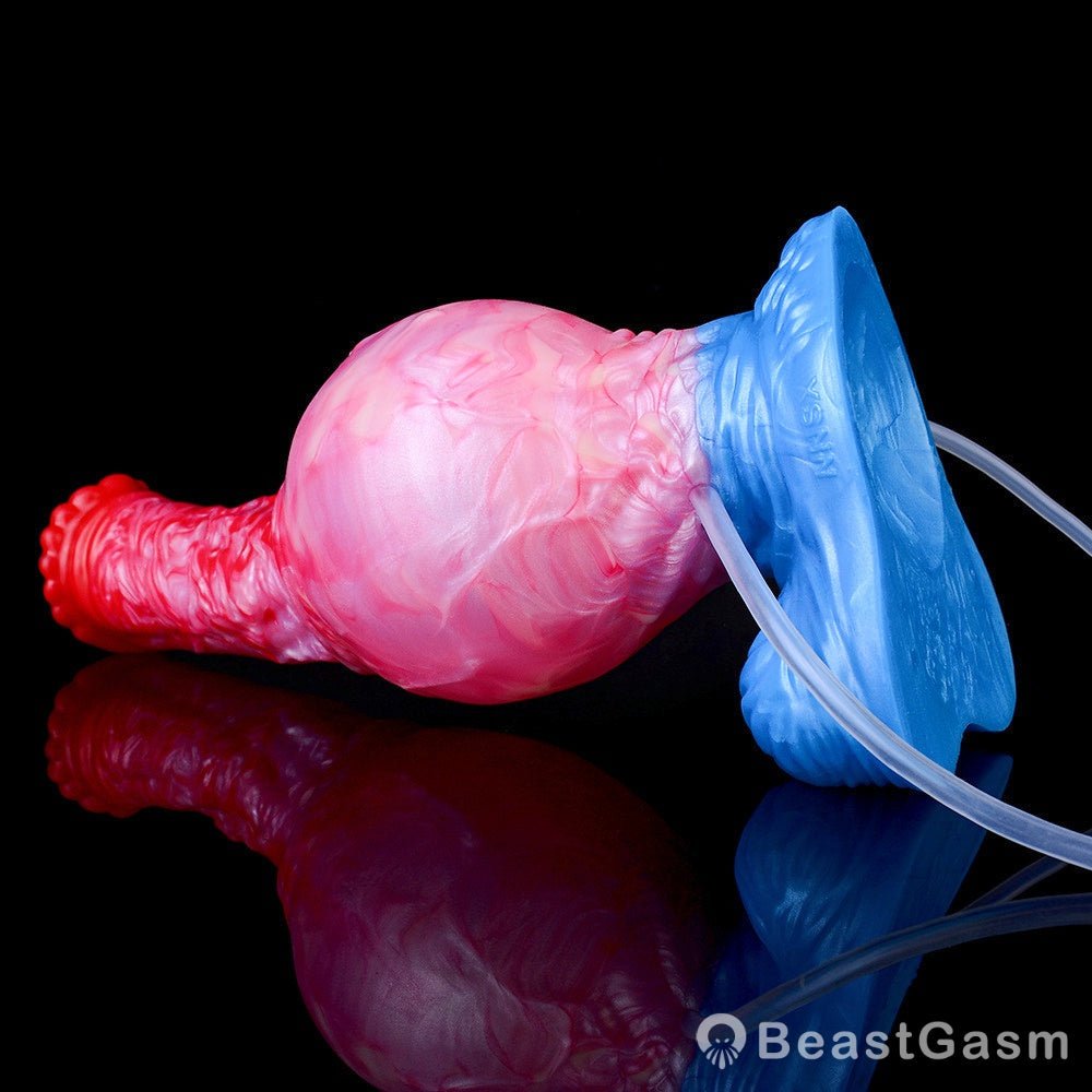 🐴 Red BMW Inflatable Horse Phallus – Adjustable Pleasure Dildo - BeastGasm