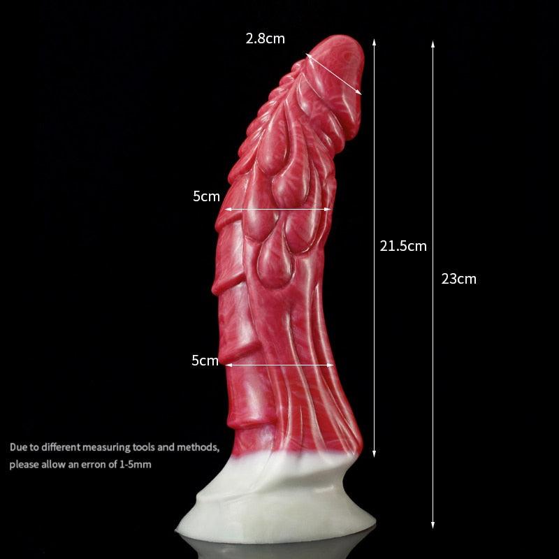 Remote - Controlled Dragon Dildo – 9 - Inch Vibrator Fantasy Toy - BeastGasm