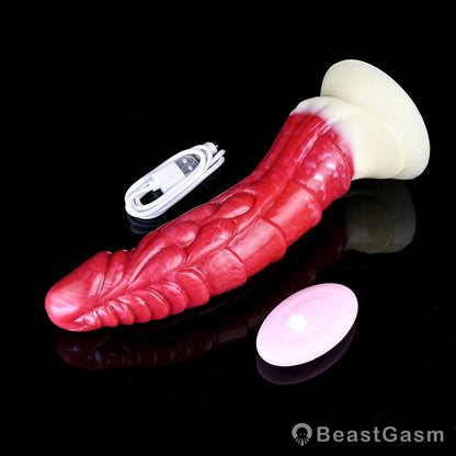 Remote - Controlled Dragon Dildo – 9 - Inch Vibrator Fantasy Toy - BeastGasm