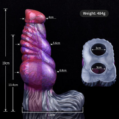 Rhaebus Penis Extender Sleeve – Huge Knot Fantasy Sheath - BeastGasm