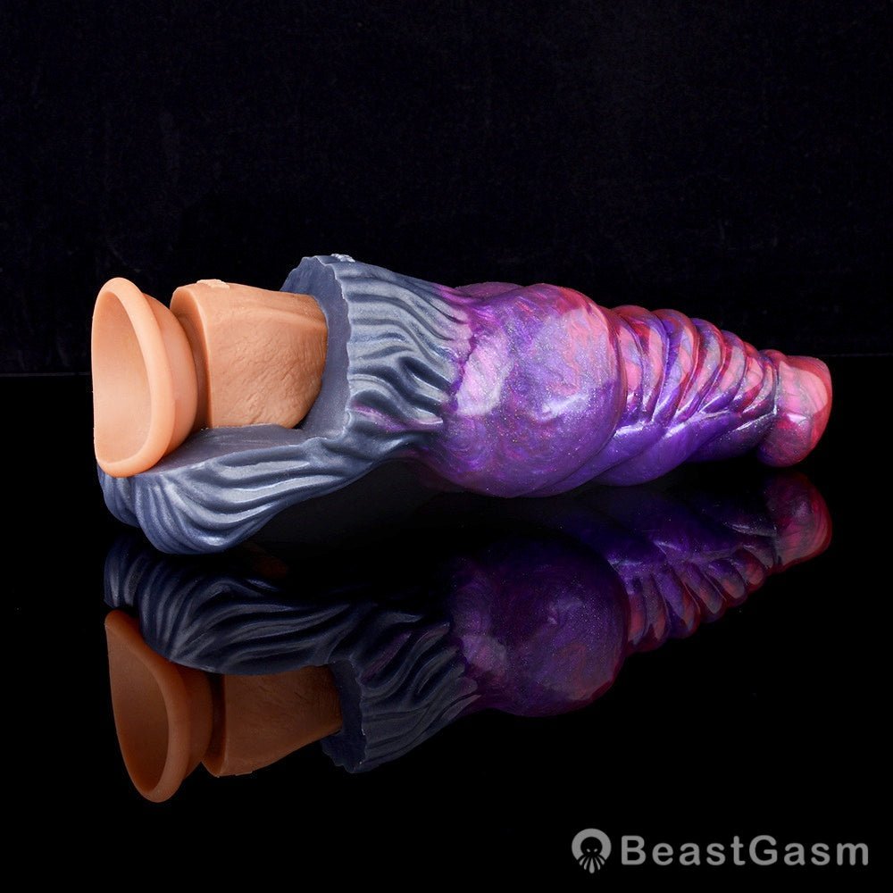 😈 Rhaebus Penis Extender Sleeve – Huge Knot Fantasy Sheath - BeastGasm