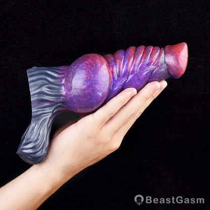 😈 Rhaebus Penis Extender Sleeve – Huge Knot Fantasy Sheath - BeastGasm