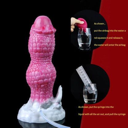 Rhaegal Squirting Dragon Dildo – 7” Silicone Fantasy Knot - BeastGasm
