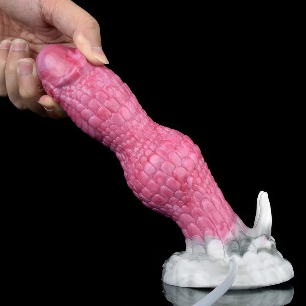 Rhaegal Squirting Dragon Dildo – 7” Silicone Fantasy Knot - BeastGasm